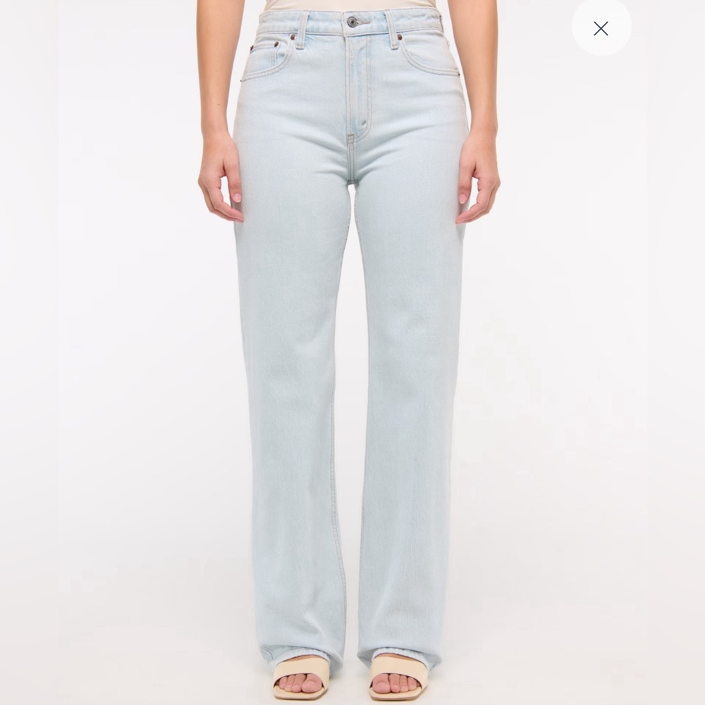 Abercrombie & Fitch 90s Ultra High Rise Straight Jeans Size 4 Long